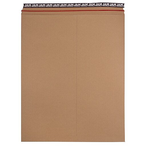JAM Paper StayFlat Photo Mailer Stiff Envelopes with SelfAdhesive