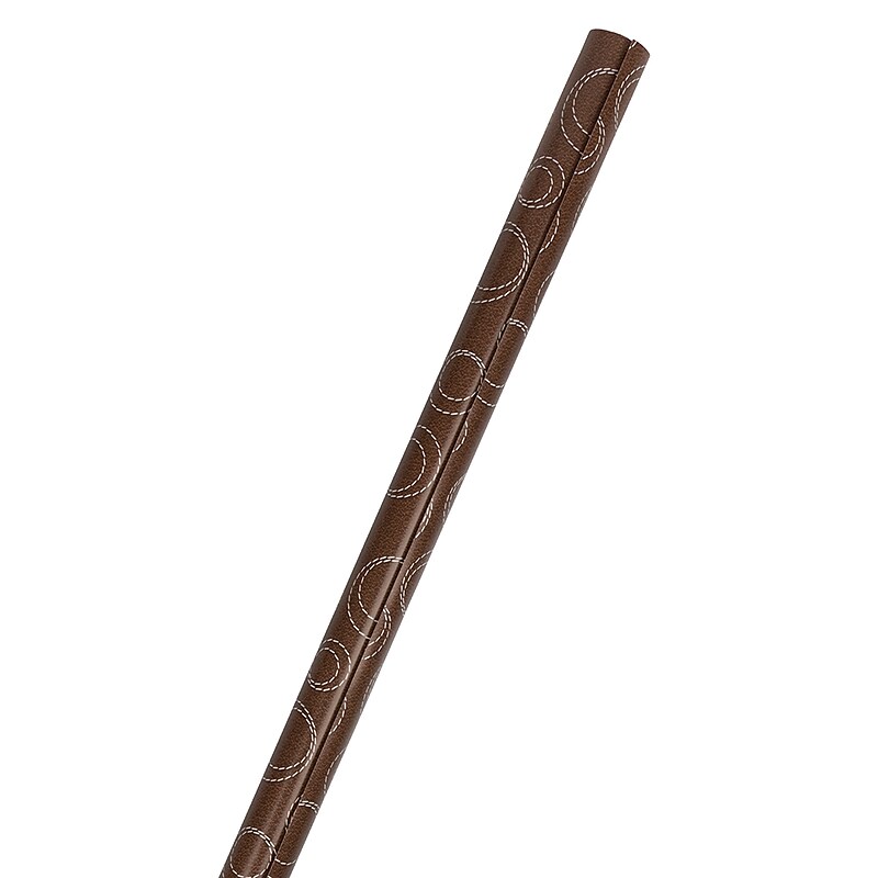 JAM Paper Wrapping Paper, 12.5 Sq. Ft, Chocolate Brown Circle (77811494) image 1
