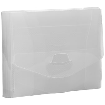 JAM Paper Plastic Photo Organizer Protector Case with Tuck Flap Closure, 4 x 6, Clear, 4/Pack (3236618866)