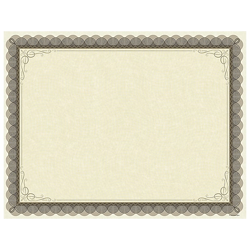 Great Papers Ivory Faux-Parchment Certificate, 50/Pack