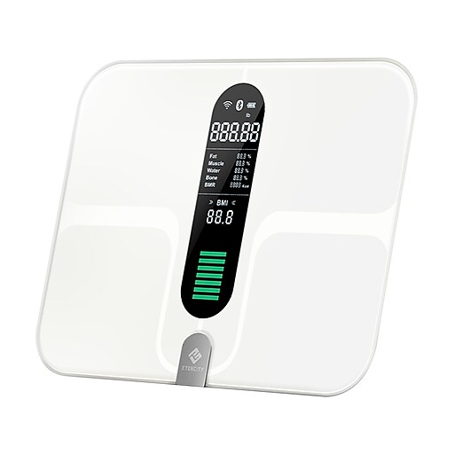 ETEKCITY ESF00R Smart Fitness Scale, White, 400 lbs. Capacity at Staples