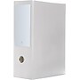 Bindertek Premium One-Touch 4" 3-Ring Legal Binders, D-Ring, White (3LGLXLN-WH)~#|#~sp85862747_sc7
