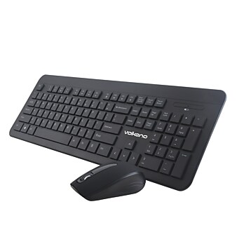 Volkano Cobalt Series Wireless Keyboard and Mouse Combo, Black (VK-20120-BK)
