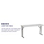 Flash Furniture Kathryn Folding Table, 60" x 18", Granite White (RB1860)~#|#~sp86236343_sc7