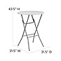 Flash Furniture Kathryn Folding Table, 31.5" x 31.5", Granite White (RB32RBARGW)~#|#~sp86236470_sc7