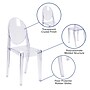Flash Furniture Cheryl Polycarbonate Ghost Side Chair, Armless, Transparent Crystal (FH111APCCLR)~#|#~sp86236480_sc7