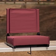 Flash Furniture Game Day Seats by Flash with Ultra-Padded Seat, Maroon (XU-STA-M-GG)