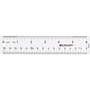 Westcott 6" Plastic Standard Ruler, Clear, 12/Box (17723)~#|#~sp86239117_sc7
