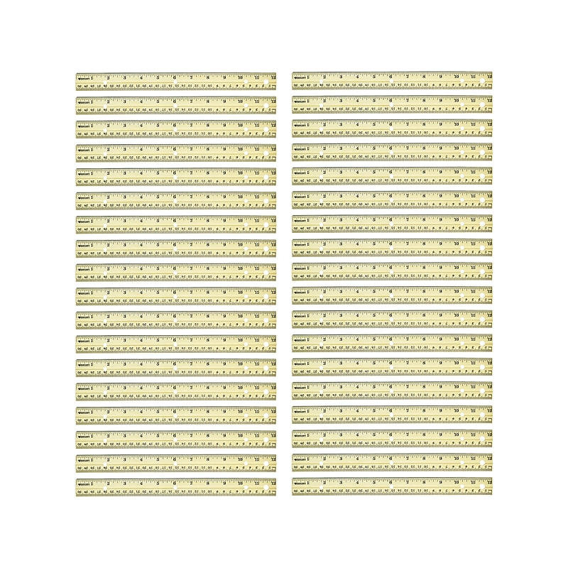 Westcott® 12" Wood Ruler, Brown, 36/Box (17724) image 1