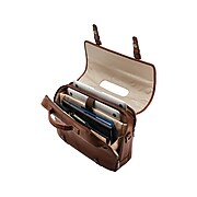 Samsonite Classic Leather Pocket Briefcase, Cognac (126040-1221)