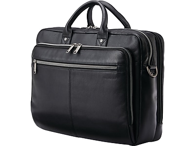 Samsonite Classic Leather Toploader Briefcase - Thumbnail 3