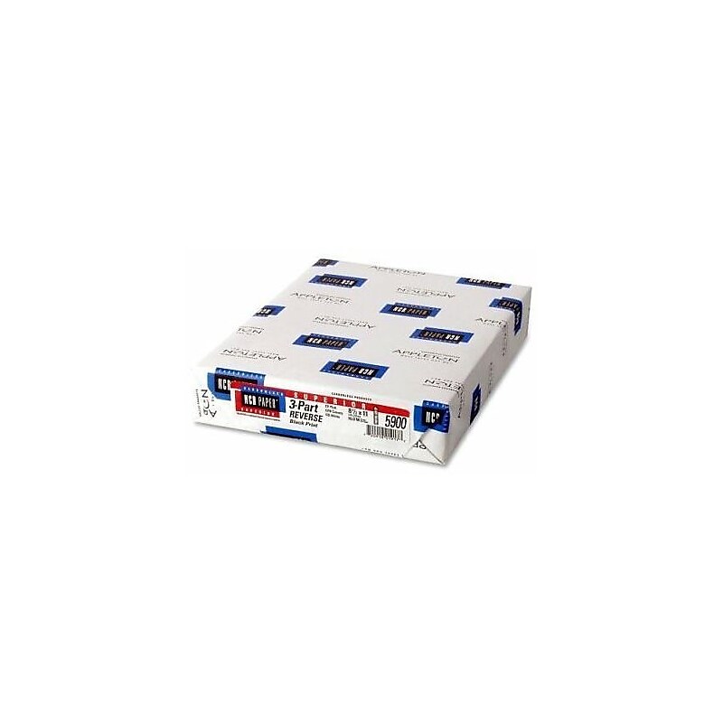 Appvion NCR Superior 8.5" x 11" Carbonless Paper, 22 lbs, 92 Brightness, 500 Sheets/Ream (5900N) image 1