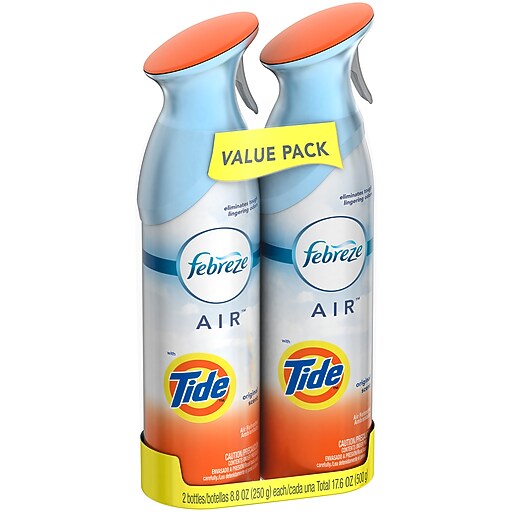 Febreze® AIR™ Freshener Spray, Tide, 8.8 oz., Twin Packs at Staples