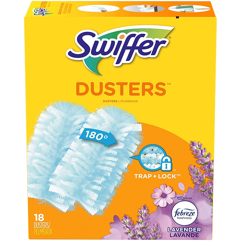 Swiffer Dusters Multi-Surface Blend Refills, Febreze Lavender Scent, Blue, 18/Box (99037) image 1