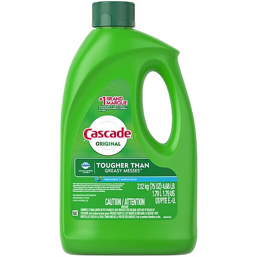 Cascade Dishwasher Detergent Gel, Fresh Scent, 75 oz., (PGC 40152