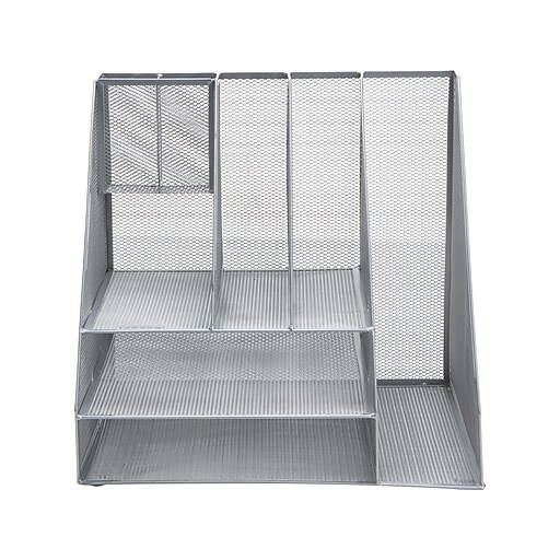 Mind Reader Ultimate Wire Mesh File Organizer, Silver