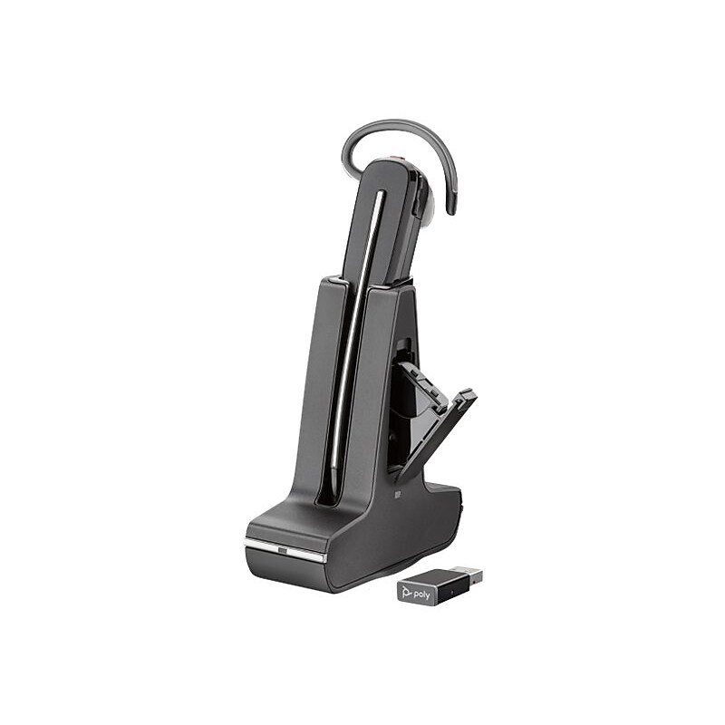 Poly Savi 8245 UC Unlimited Talk Time Wireless Mono Headset, Black (77T36AA#ABA) image 1