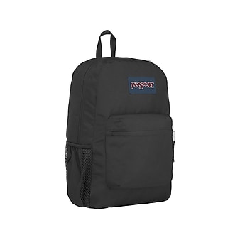 JanSport Cross Town Backpack, Solid, Black (JS0A47LW008)