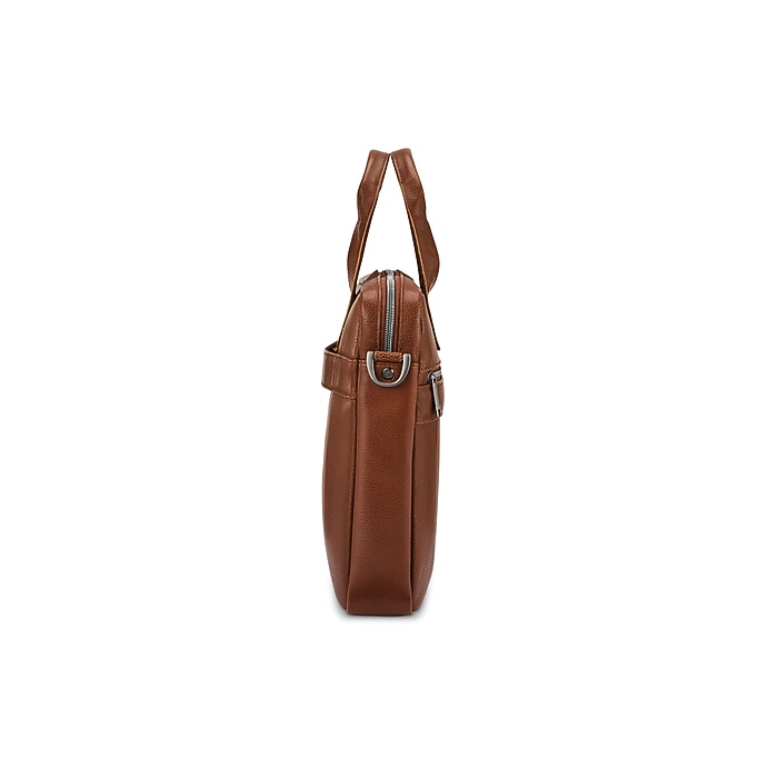 Samsonite Leather Briefcase, Laptop Compatible, Cognac (126038