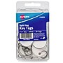 Avery Split Ring Metal Rim Paper Key Tags, 1-1/4" Diameter, White, 50/Pack (11025)~#|#~sp87210971_sc7