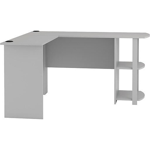 Ameriwood Dakota 51" LShaped Desk, Dove Gray at Staples