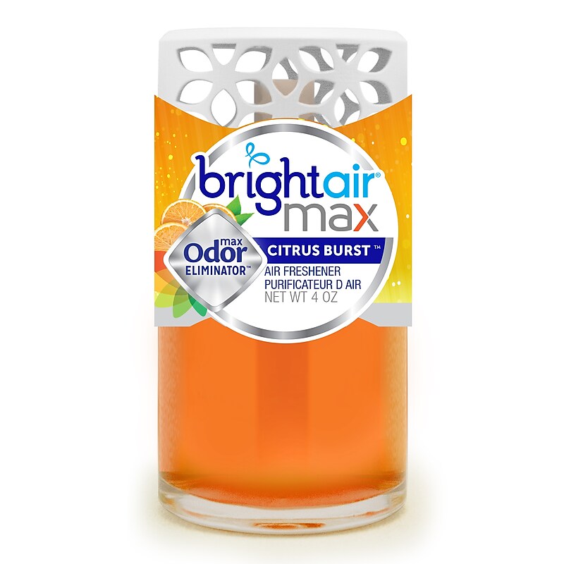 Bright Air Max Scented Oil Air Freshener, Citrus Burst, 4 oz. (BRI900440EA) image 1