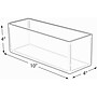 Azar Deluxe Open Lid Storage Bin, Clear, 4/Pack (556344)~#|#~sp88488455_sc7