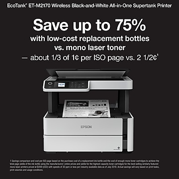 Epson EcoTank® ET-M2170 Wireless Monochrome All-in-One SuperTank Printer