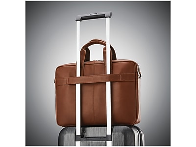 Samsonite Leather Slim Briefcase - Thumbnail 3