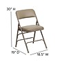 Flash Furniture HERCULES™ Curved Triple Braced Vinyl Armless Folding Chair, Beige, 4/Pack (4HF3MC309AVBGE)~#|#~sp88869486_sc7
