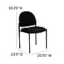 Flash Furniture Tania Fabric Stackable Side Reception Chair, Black (BT5151BK)~#|#~sp88869740_sc7