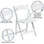 Flash Furniture HERCULES Wood/Vinyl Folding Chair, White, 4/Pack (4XF2901WHITE)~#|#~sp88869812_sc7
