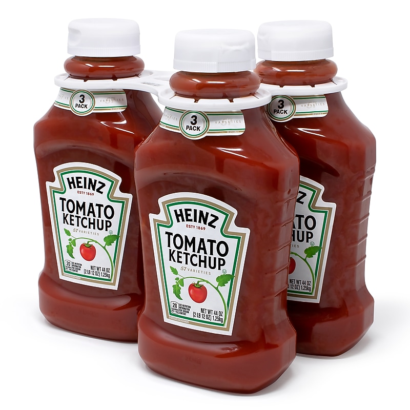 Heinz Tomato Ketchup, 44 oz., 3/Pack (220-00499) image 1