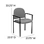 Flash Furniture Tiffany Fabric Stackable Side Reception Chair with Arms, Gray (BT5161GY)~#|#~sp88964409_sc7