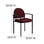 Flash Furniture Tiffany Fabric Stackable Side Reception Chair with Arms, Burgundy (BT5161BY)~#|#~sp88964479_sc7