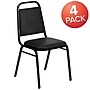 Flash Furniture HERCULES Series Vinyl Banquet Stacking Chair, Black, 4 Pack (4FDBHF2BKVYL)~#|#~sp88964562_sc7