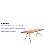 Flash Furniture Fielder Folding Table, 96" x 30", Birchwood (XA3096BIRCHM)~#|#~sp88964682_sc7