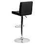 Flash Furniture Contemporary Vinyl Adjustable Height Barstool with Back, Black, 2-Pieces (2CH92066BKGG)~#|#~sp88964749_sc7