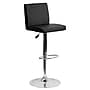 Flash Furniture Contemporary Vinyl Adjustable Height Barstool with Back, Black, 2-Pieces (2CH92066BKGG)~#|#~sp88964750_sc7
