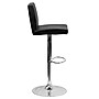 Flash Furniture Contemporary Vinyl Adjustable Height Barstool with Back, Black, 2-Pieces (2CH92066BKGG)~#|#~sp88964751_sc7