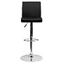 Flash Furniture Contemporary Vinyl Adjustable Height Barstool with Back, Black, 2-Pieces (2CH92066BKGG)~#|#~sp88964752_sc7