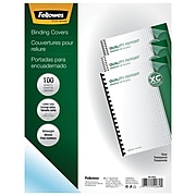 Fellowes Crystals Presentation Covers, Letter Size, Clear, 100/Pack (52089)