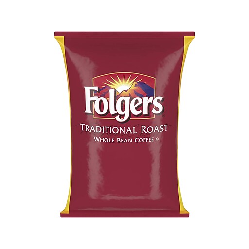 Folgers Whole Bean Coffee, Traditional Roast (2550063017) at Staples