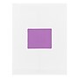 JAM Paper Laser/Inkjet Address Label, 4" x 3 3/8", Violet Purple, 6 Labels/Sheet, 12 Sheets/Pack (302725792)~#|#~sp89166544_sc7