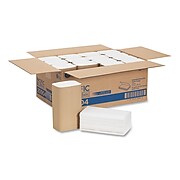 Georgia-Pacific Blue Basic Recycled Single-Fold Paper Towel by GP PRO, 1-Ply, White, 250 Towels/Pack, 16 Packs/Carton (20904)