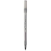 BIC Round Stic Xtra-Life Ballpoint Pen, Medium Point, 1.0mm, Black Ink, 60/Pack (GSM609-BLK)