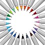 Sharpie Glam Pop Permanent Markers, Ultra Fine Tip, Assorted, 24/Pack (1949558)~#|#~sp89168504_sc7