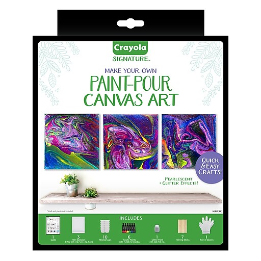 Crayola Signature, Paint Pour Canvases (BIN40615) at Staples