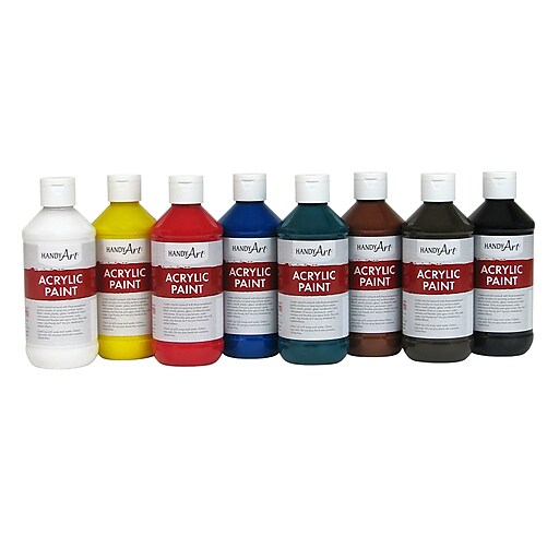 Handy Art Acrylic Paint 8oz Primary 8 Color Set RPC881020