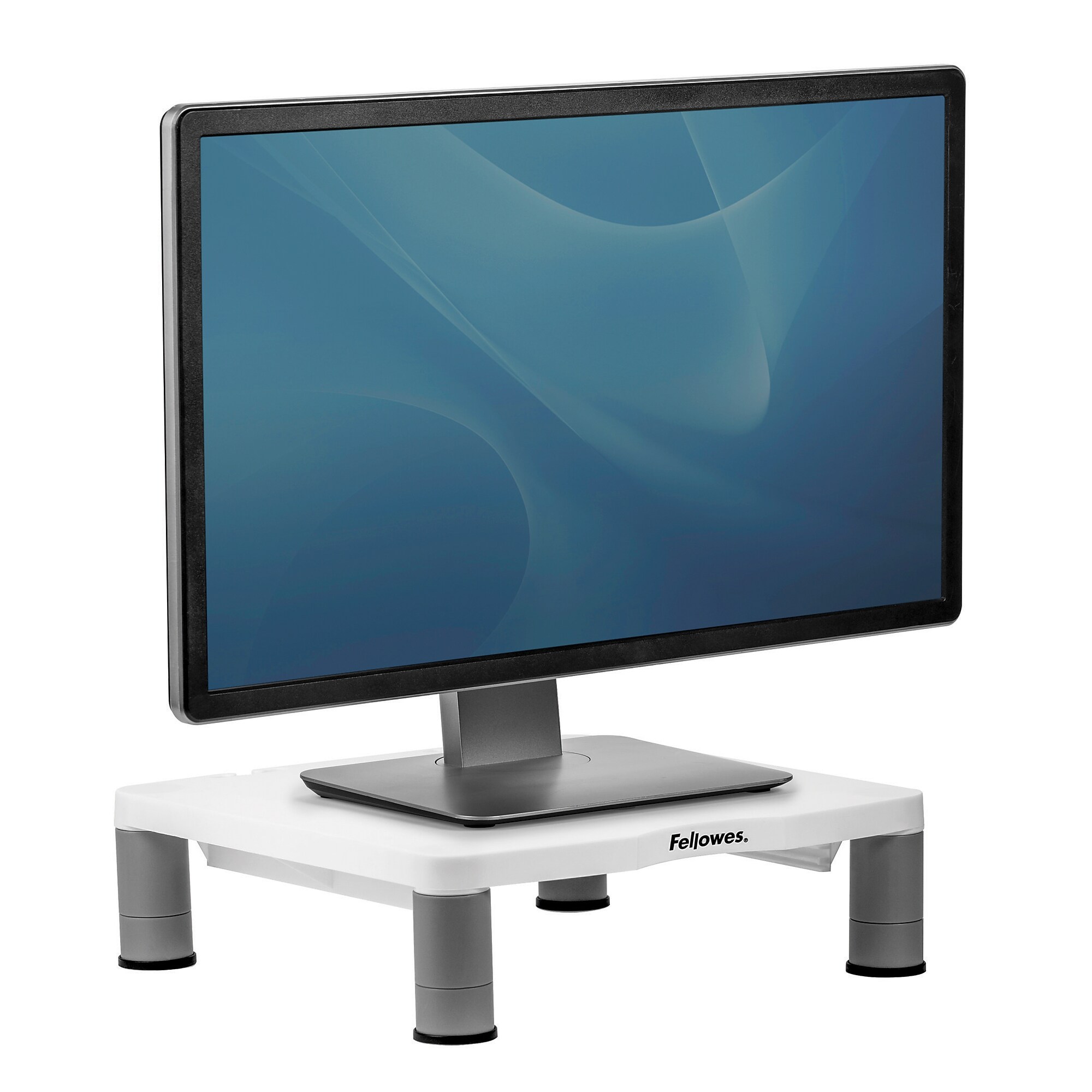 Fellowes Standard Adjustable Monitor Riser, Up to 17″ Monitor, Platinum (91712) Sansujyuku sansujyuku.com